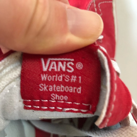 The coolest! Red High-Top VANS - Size 4 Kids - EUC - Picture 7 of 7